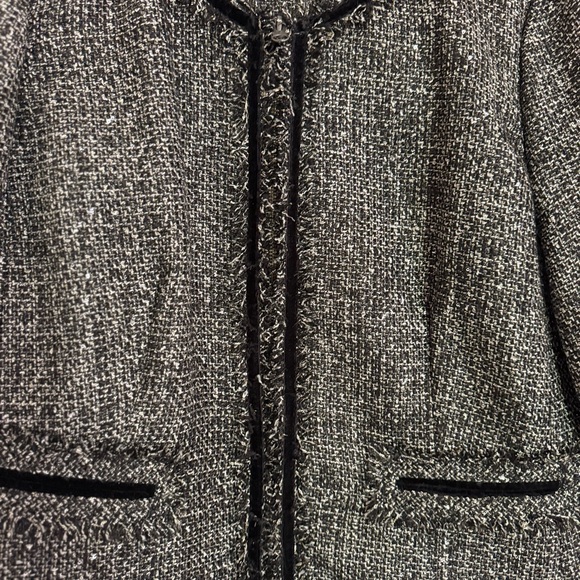 J. Crew Black and Grey Sparkling Tweed Dress and Blazer - Picture 2 of 16